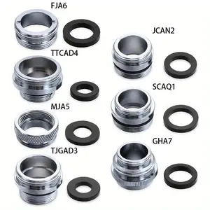 Faucet Adapter, Brass Aerator Adapter, Male & Female Tap Aerator Connector for Garden Hose, Water Filter, Standard Hose Sink Sprayer