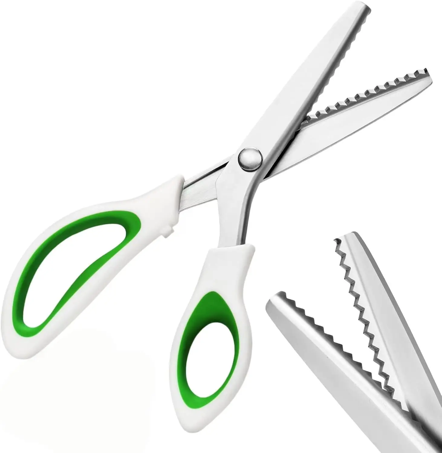 Pinking Shears 9 Inch Zig Zag Scissors for Fabric, Sewing and Dressmaking Pinking Shears 9 Inch Zig Zag Scissors for Fabric, Sewing and Dressmaking