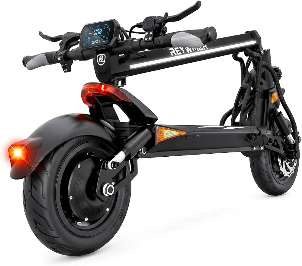 Adult High-Performance Electric Scooter, 300 lbs Capacity, 50 MPH Top Speed, 43 mi Range, Dual 1300W Motors (4000W Peak), 60V 23.4Ah Battery, 10" Pneumatic Tires, Dual Suspension, UL2272 Certified