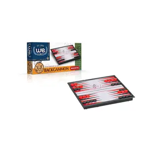 WE Games Folding Magnetic Travel Backgammon Set - 8 in.