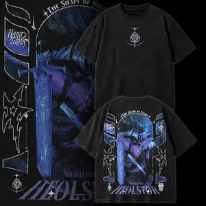 Starscourge General Radahn V3 Elden Ring Inspired Double Printed Oversize Acid Washed T-Shirt Hoodie Dark Fantasy Streetwear Vintage Graphic Tee Limited Edition 100% Premium Cotton Lightweight Unisex Gift For Game Anime Lover