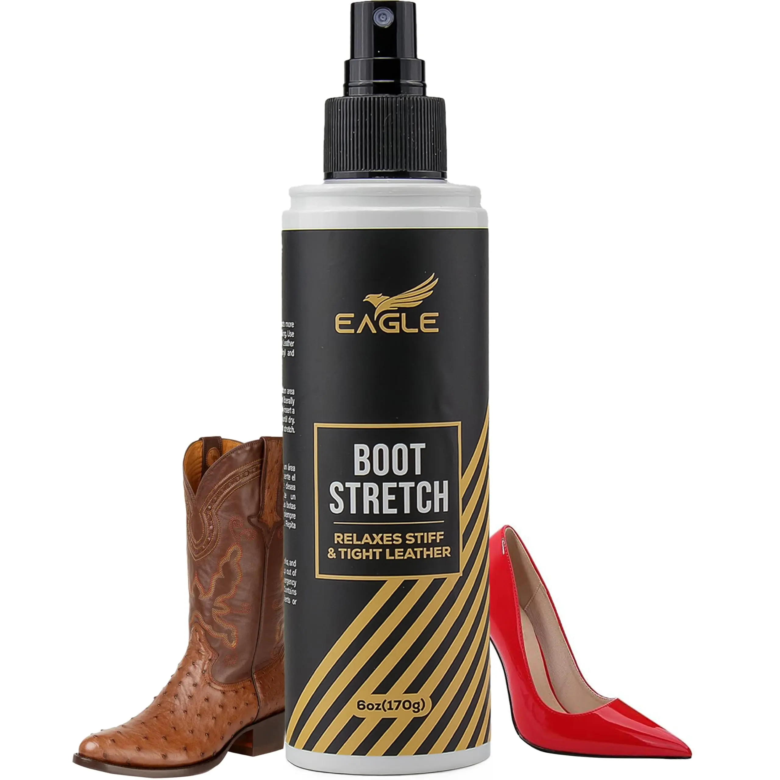 Eagle Boot Stretcher Spray(6oz) - Leather Softener for Shoes & Boots - Shoe Stretch Spray to Relieve Tight Fitting Shoes