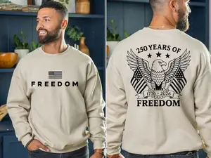 America 250th Sweatshirt Statue of Liberty Independence Day USA Shirt