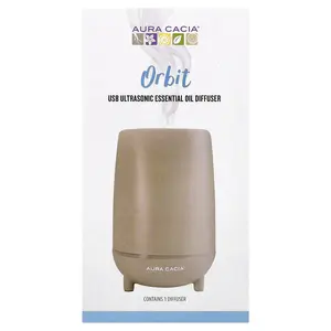 Aura Cacia Orbit, USB Ultrasonic Essential Oil Diffuser, 1 Count