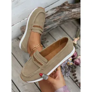 100% Genuine Leather Loafers For Women – Memory Foam Insoles Slip On Shoes For Women – Lightweight Womens Shoes – Non Slip Womens Loafers