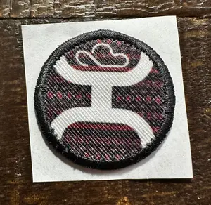 Brown Aztec Cowboy Patch - Traditional Design for Personal Use or Market Display