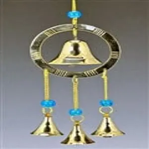 Bell In Ring Brass Chime With Beads 11