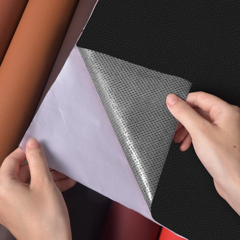Leatherette Sticker 23.62*118.11 Inch Self-Adhesive Leather Sticker Patch Cuttable Sofa ...