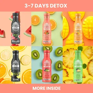 Karviva Wellness Detox/Reset - 6 Herb-Infused Juices Per Day, Natural Fruit Beverage for Energy & Hydration, No Artificial Additives, 12fl oz Bottles, US Origin, Award-Winning, All-Natural Formulas