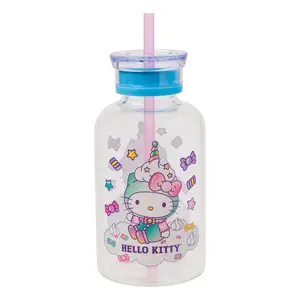 Hello Kitty 15oz Mini Milk Bottle Glass Tumbler Hello Kitty 15oz Mini Milk Bottle Glass Tumbler