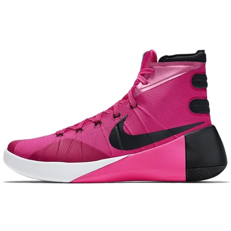 Nike Hyperdunk 2015 Think Pink Cushioned Durable Low Top Basketball Shoes Men's 749562-606