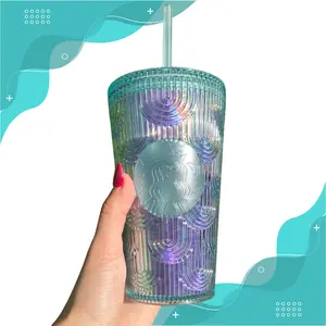 Starbucks 2022 purple Iridescent Mermaid Wave grande Tumbler
