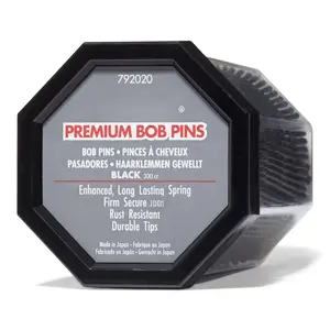 MetaGrip Black  Bobby Pins, 300 Count