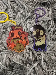Dandys World Matching Gourdy and Toodles Roblox Acrylic Keychain ,  Great For Daily Use Or As Thoughtful Little Gifts For Your Friends And Yourself