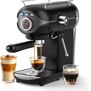 20 BAR Espresso Machine with Steam Frother, Compact Coffee Maker for Home, Cappuccino and Latte
