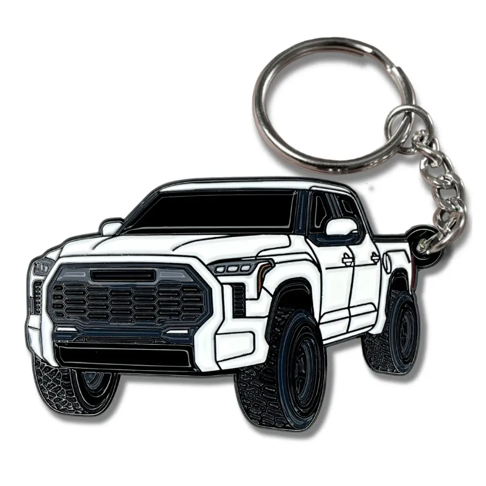 Toyota Tundra Keychain Accessories, Premium Key Ring Fob Cover for Tundra Owners 2023–2024, For Truck Enthusiasts & Adventure Seekers, Rugged Automotive Gift for Daily Carry