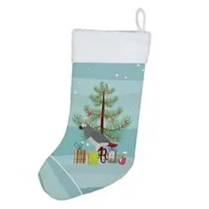 Carolines Treasures CK4495CS 18x13.5 in. Unisex African Grey Parrot Christmas Stocking, Festive Home Decor, Holiday Gift