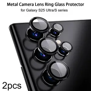 Samsung Galaxy S22/s23/s24/s25 Ultra Camera Lens Ring Glass Protector, Includes Screen & Cover, Easy Install, Durable Scratch-Resistant Design