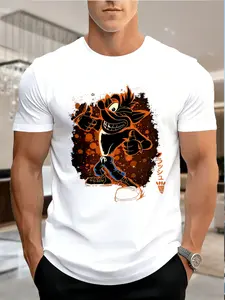 DAGESTAN WRESTLING 2026 New Arrival Black/White Tee fashion heavyweight Hot Sale vintage Printed Graphic funny Crewneck Printed T-shirt Casual，Tee for Daily Wear Outings & Leisure