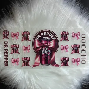 #801 UVDTF Wrap 16oz Cup Wrap Decorative Stickers Waterproof Glass