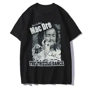 Vtg Mac Dre 1970 - 2004 Black Retro Tee, Gift For Fan, Black Heavy Cotton Fabric Men's Tee, One Side T-Shirt