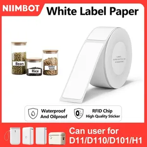 Niimbot D110 Thermal Label Paper 12-15mm Labels for Home Office Identification, Compatible with D11/d110/d101 Printers