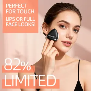 MSMEESHU‍️ 3-Pack Flocked Powder Puffs | Soft Plush Sponge for Smooth Makeup Application | Reusable & Eco-Friendly