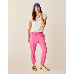 Calista Gauze Pant: Hot Pink