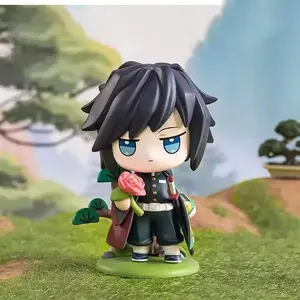 Demon Slayer Blind Box Birth Flower Series Ornament, Handmade Charcoal Treatment Model, Cute Small Gift (random), 1pc