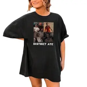 Shop Our Of Hunger Games Themed T-shirts Featuring District Ate, Thg, Sam Claflin, Woody Harrelson & More! Perfect For Fans! Tshirt