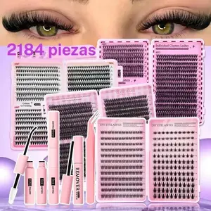 DIY False Eyelash Extension Kit, Large Capacity, Multiple Styles, Professional & Beginner Friendly, Easy Home Use, Full Set