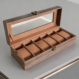 Elegant Watch Storage Box, Flip-Top Design with Visible Interior, Dustproof Watch Organizer, Watch Protector, Christmas Gift for Men & Women, Electronic & Mechanical Watches