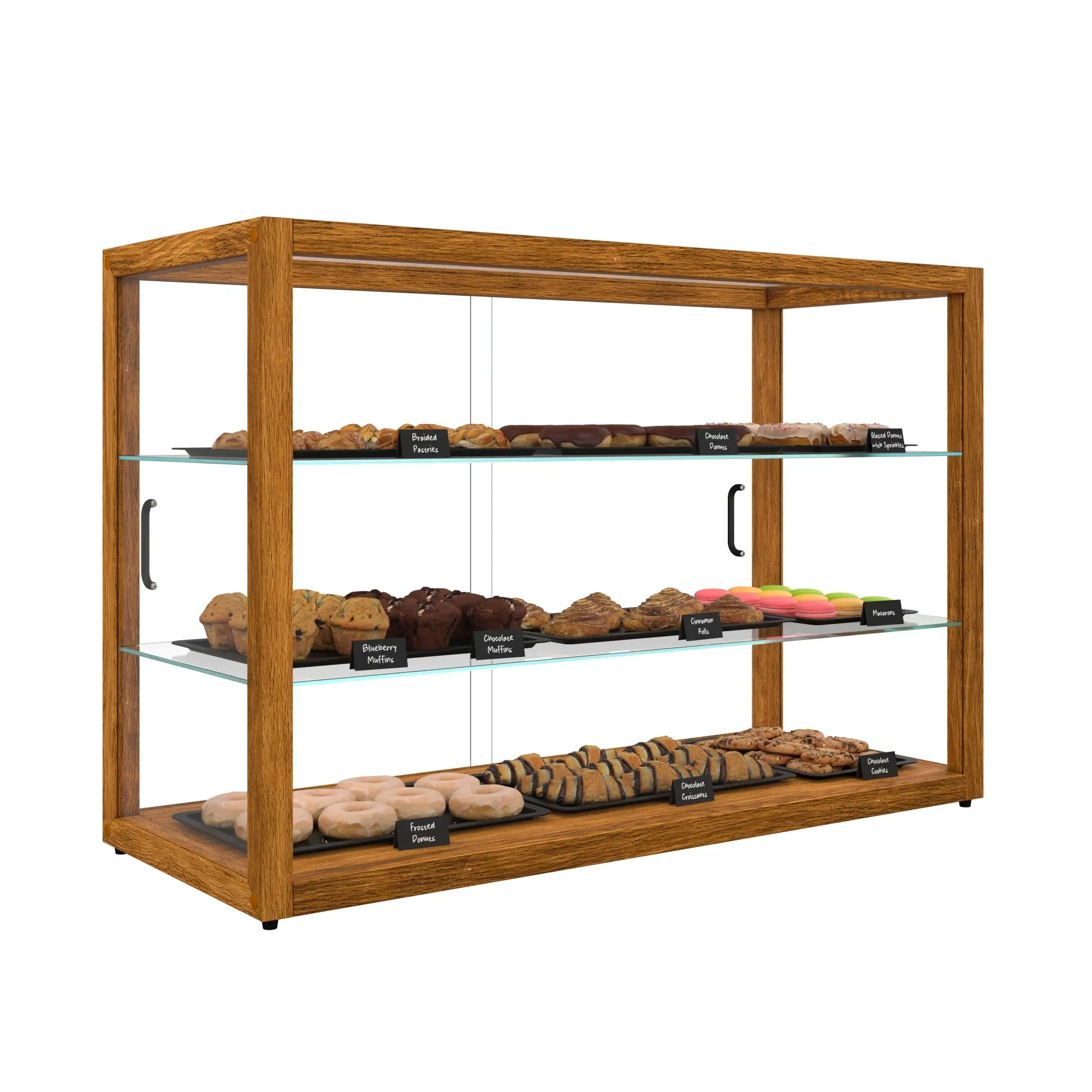 42 In. Artisan Horizontal Light Wooden Bakery Display Case (KM-BDW-42L)