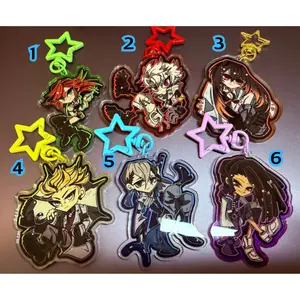 GACHI Acrylic Keychains || Rudo Enjin Zanka Riyo Amo & Jabber Inspired