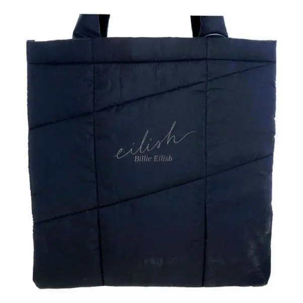 Women's Billie Eilish Quilted Tote Bag - Daily Wear Accessory for Women's Fragrance Storage, Dreamy Floral Musk EDP Spray Companion, Long-Lasting Romantic Aura Accent