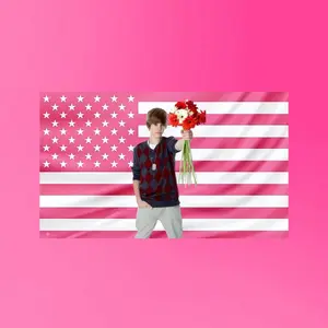 Nostalgic Y2K Teen Idol Flag Aesthetic Pop Icon Tapestry Cute Wall Poster Dorm Frat Room Decor Vintage Music Fan Banner