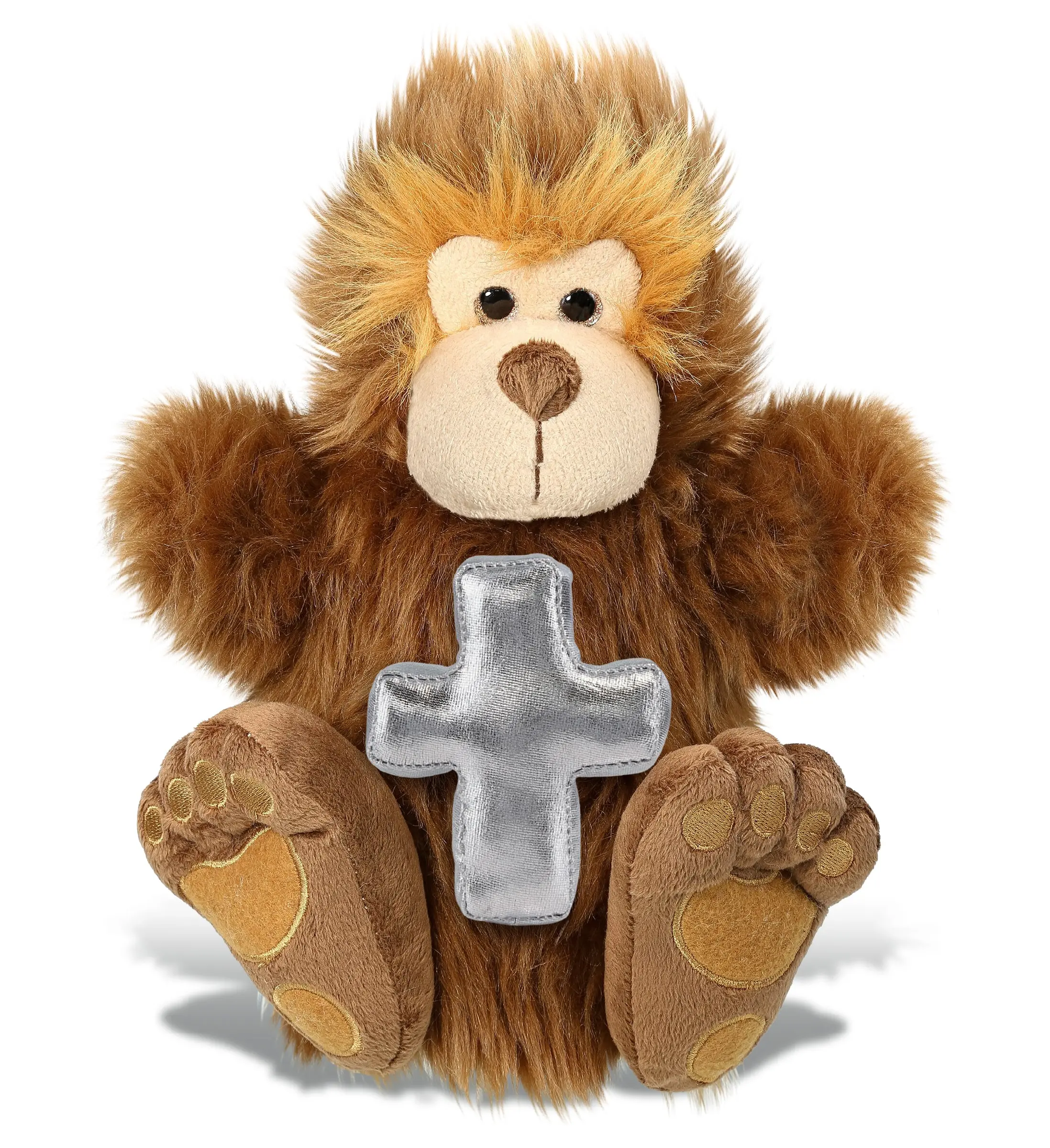 PLUSH CROSS - SUPER-SOFT PLUSH HAND PUPPET - BIG FOOT