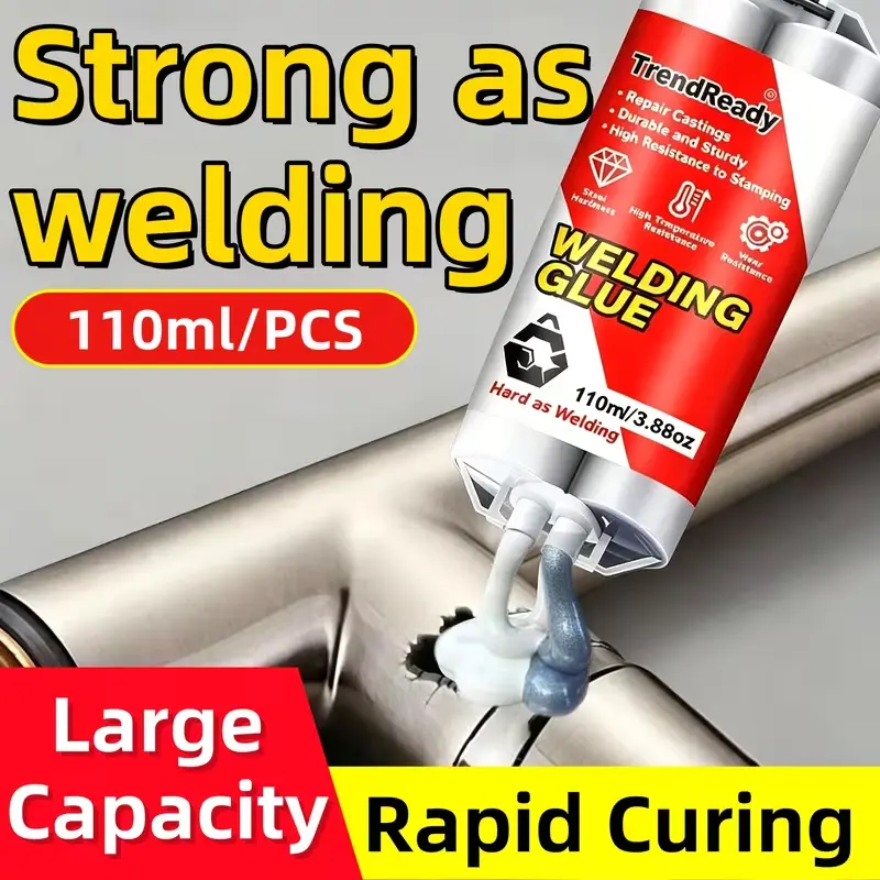 1PCS Heavy Duty AB Epoxy Adhesive Super Glue, Waterproof and Wear-Resistant Strong Bonding Epoxy Casting Glue with Accessories, Multi-Purpose Fast Repair for Tile, Metal, Plastic, Ceramics, Wood, Oil-Resistant Industrial Strength Repair Glue