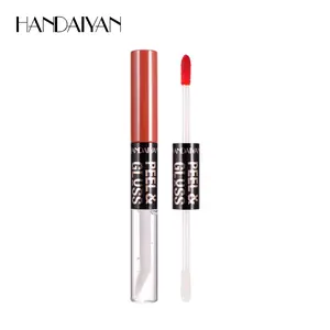 Two Ended Matte Lip Stain Peel Off Lip Gloss Waterproof Non Transfer Highly Pigmented Hydrating Moisturizing Long Lasting Lip Color Easy To Apply Lip Makeup