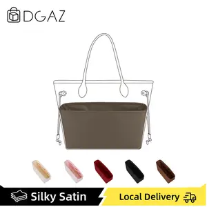 DGAZ Purse Organizer Insert Fits Neverfull-Mini/PM/MM/GM Bags，Silk Bag Organizer，Luxury Handbag & Tote Shaper,summervibes