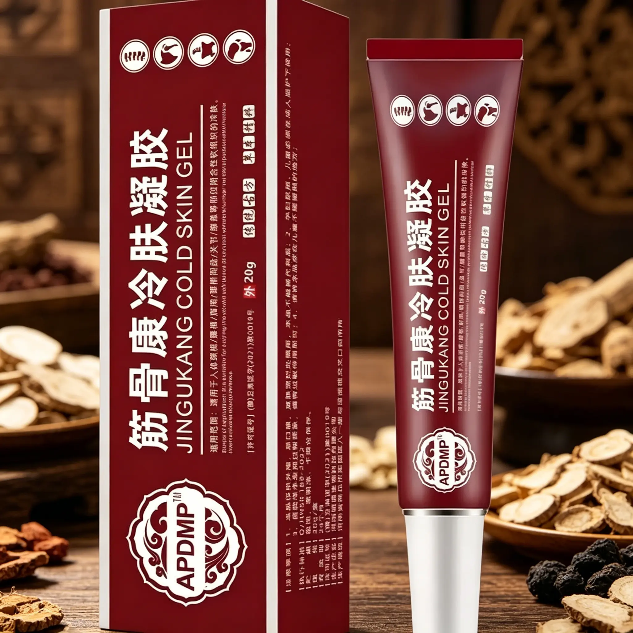 Jingukang 20g Cold Therapy Gel - Joint Pain Relief, Post-Activity Refresh, Clinically Tested Fast Cooling Formula - Deep Penetrating Soothing for Arthritis, Sprains, Stiffness, Sports Injuries - Beauty & Personal Care Daily Wellness