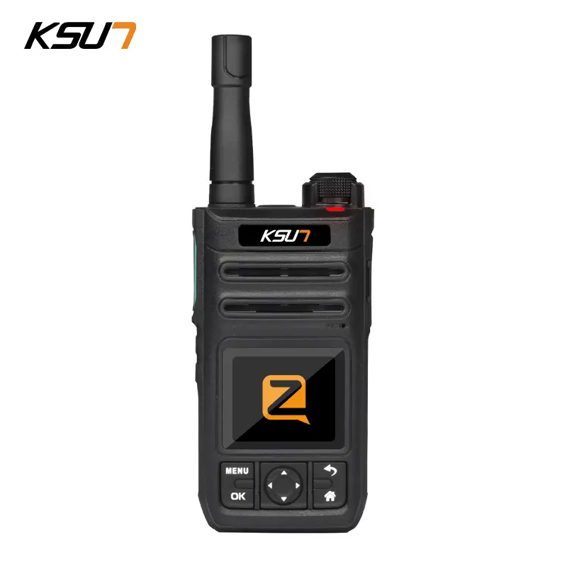 KSUN Bluetooth Walkie Talkie ZL30 - 5000KM Ultra-Long Range, 4G Network, 4000mAh Battery, GPS Tracking, 50W High Power, Outdoor Two-Way Radio for Camping/Hiking/Jobsite Audio Android Lock walkietalkie Black Digital