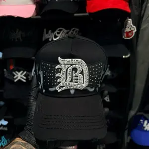 Crystal-Embellished Boxing Cap
