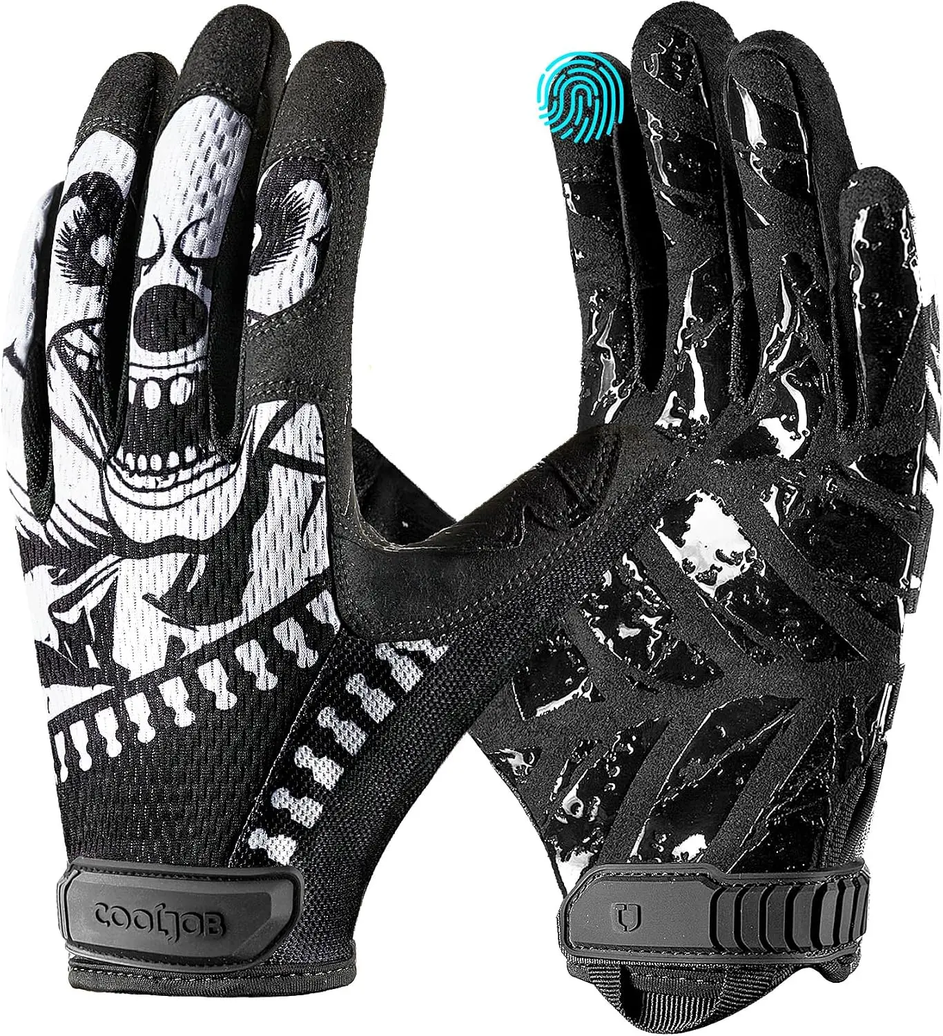 COOLJOB Industrial Protective Work Gloves, Abrasion Resistant Work Safety Equipment, Non-Slip, Touchscreen-Safe, Breathable, Ultra-Soft Multifunctional Safety Gloves for Mechanics (Sizes S-XL)