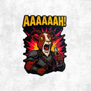 Dungeon Crawler Carl Sticker – Prepotente Pony Screaming Vinyl Decal