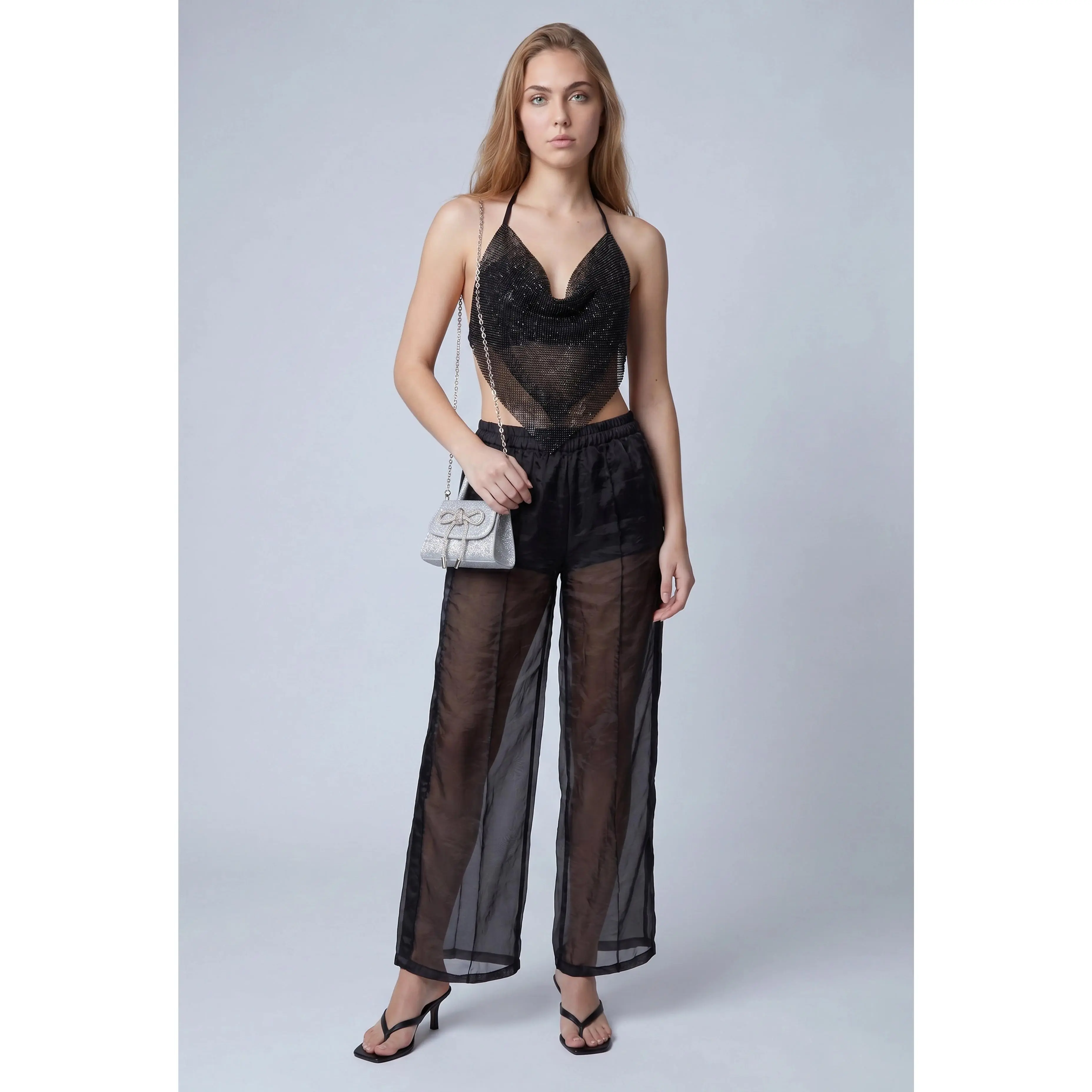 Lilly Organza Side Stripe Pants