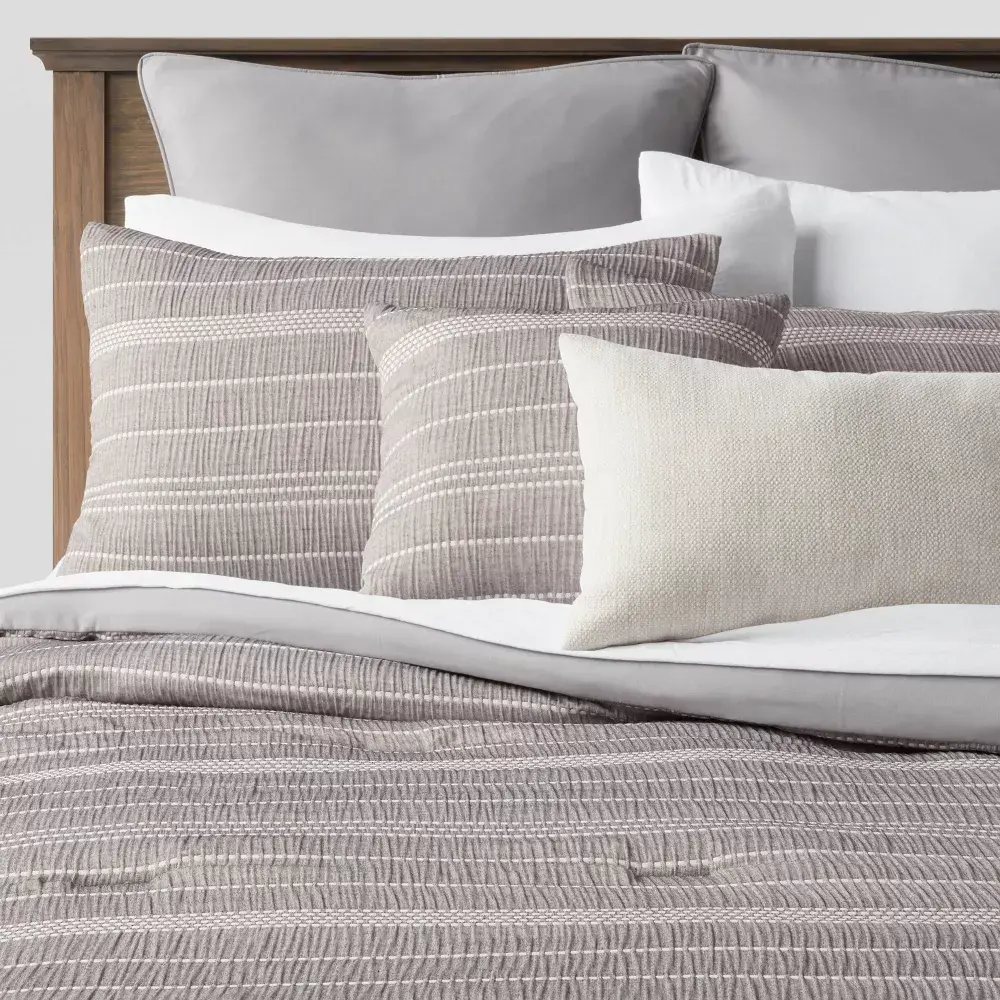Threshold 12-Piece Comforter & Sheet Set Striped Classic Cedarbrook