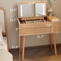 32‘’ Wide [Natural Color] Vanity Desk