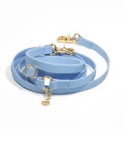 Sunnytails - 4-in-1 Convertible Hands Free Cloud Dog Leash, 8.5-ft long, 5/8” wide or 3/4” wide Walking Harness