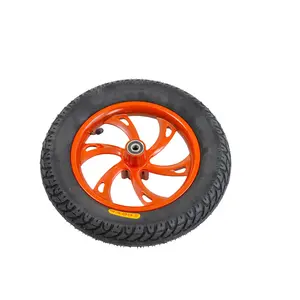 Front Wheel Assembly with Burnt Orange Rim for the Jetson® Bolt Electric Bike